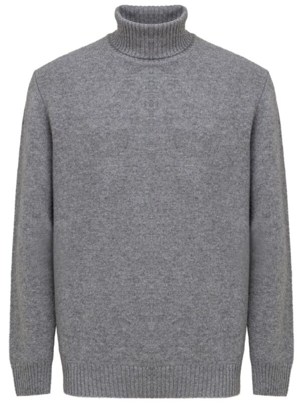 Cruciani Gray Cashmere Turtleneck