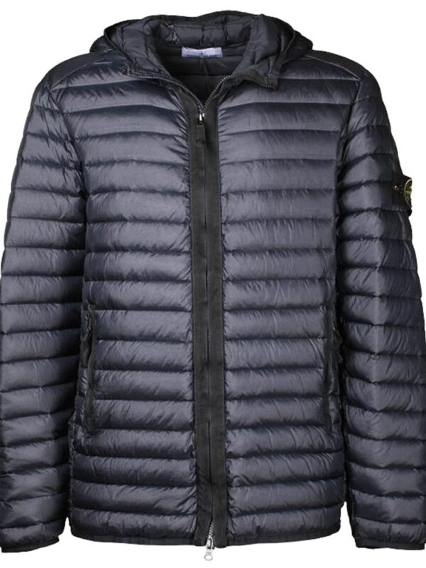 Stone Island Blue Nylon Jacket