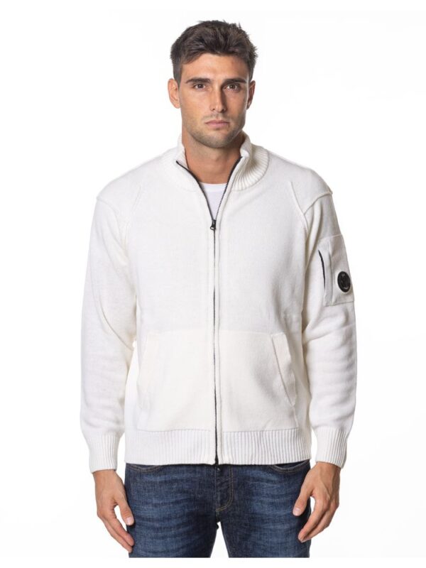 C.P. Company White Wool Sweater