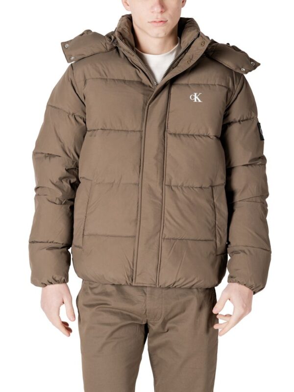 Calvin Klein Jeans Gray Polyamide Jackets & Coat