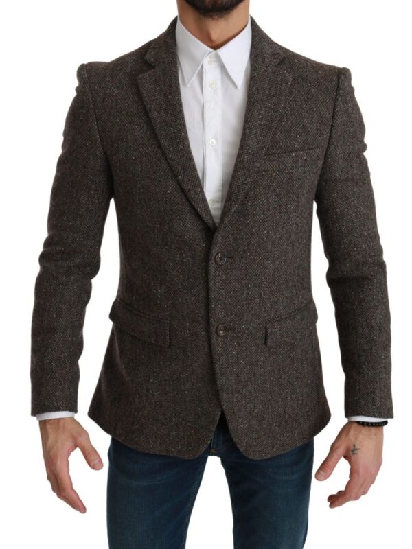 Dolce & Gabbana Brown Virgin Wool Suit