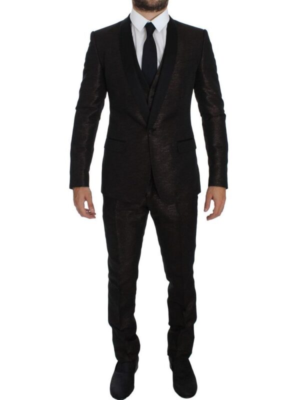 Dolce & Gabbana Bicolor Polyester Suit