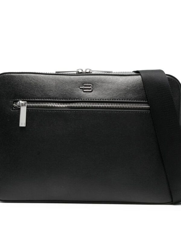 Baldinini Trend Black Leather Di Calfskin Shoulder Bag