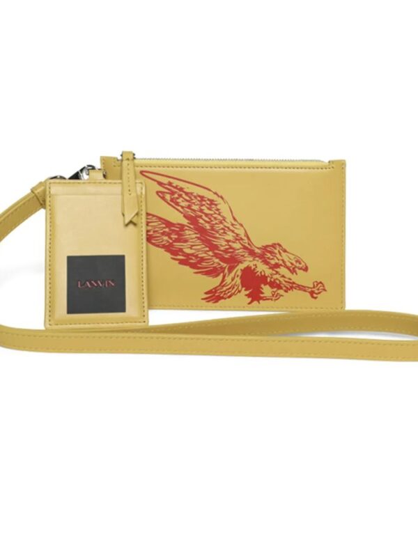 Lanvin "Sunshine Yellow Leather Men Wallet"