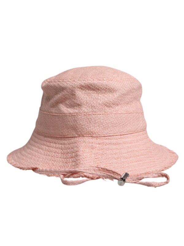 Dolce & Gabbana Pink Cotton Wide Brim Bucket Hat