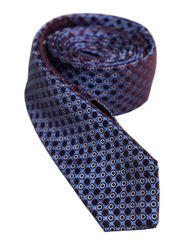 Dolce & Gabbana Multicolor Circles Silk Adjustable Necktie Tie