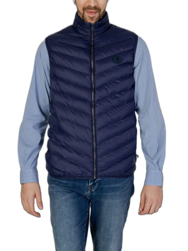 U.S. POLO ASSN. Blue Polyamide Sleveless Jacket