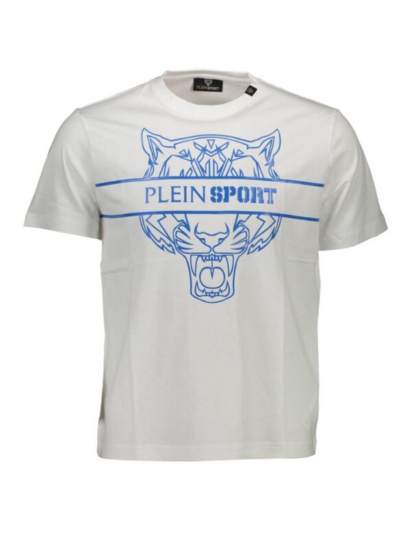 Plein Sport White Cotton Men T-Shirt