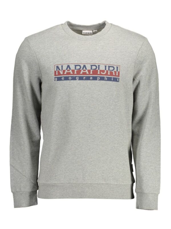 Napapijri Gray Cotton Men Sweater