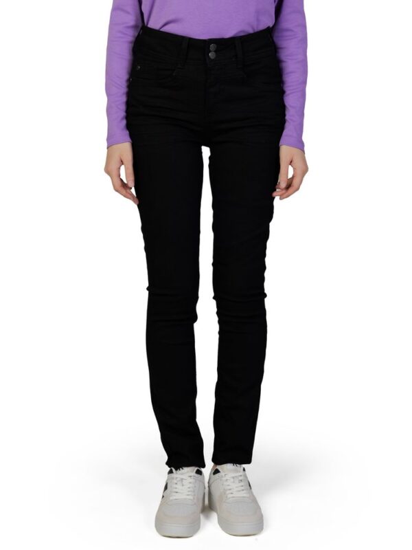 Street One Black Cotton Slim Fit Jean