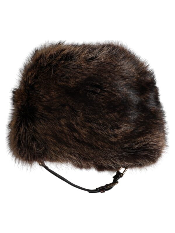Dolce & Gabbana Brown Fur Women Bucket Hat