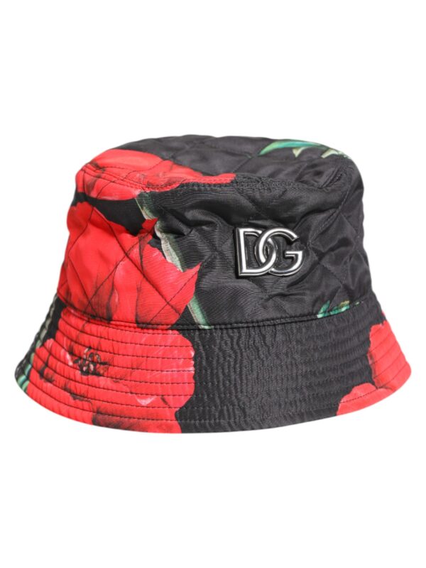 Dolce & Gabbana Multicolor DG Plaque Wide Brim Bucket Hat
