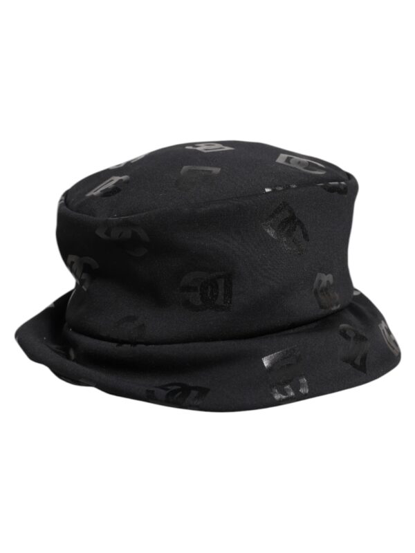 Dolce & Gabbana Black DG Monogram Polyester Jacquard Bucket Hat