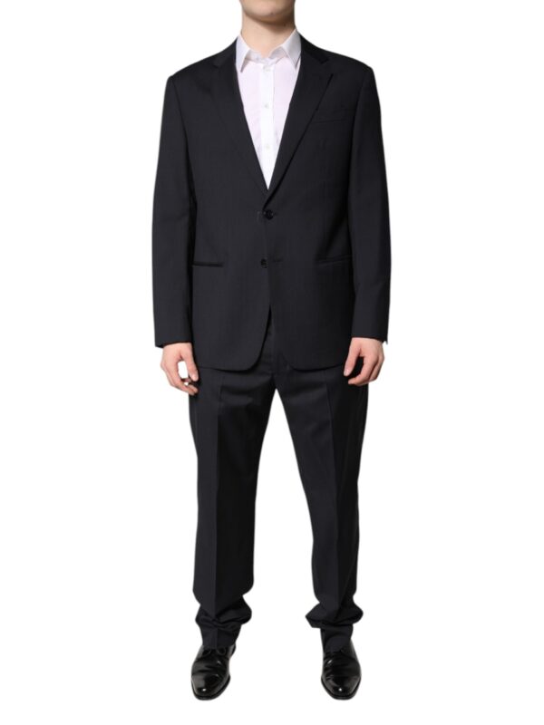 Emporio Armani Black Single Breasted Formal 2 Piece Suit