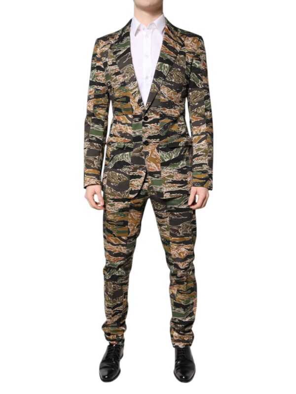 Dolce & Gabbana Multicolor TAORMINA Single Breasted 2 Piece Suit