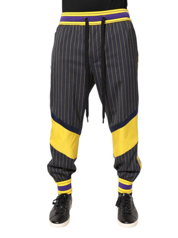 Dolce & Gabbana Multicolor Cotton Men Jogger Pants