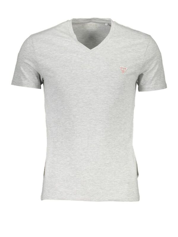 Guess Jeans Gray Cotton Men T-Shirt