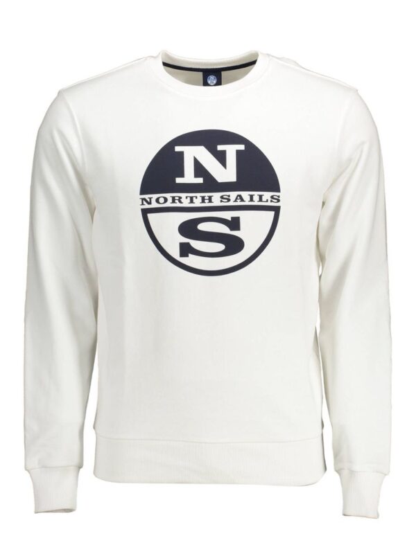 North Sails White Cotton Men Sweater