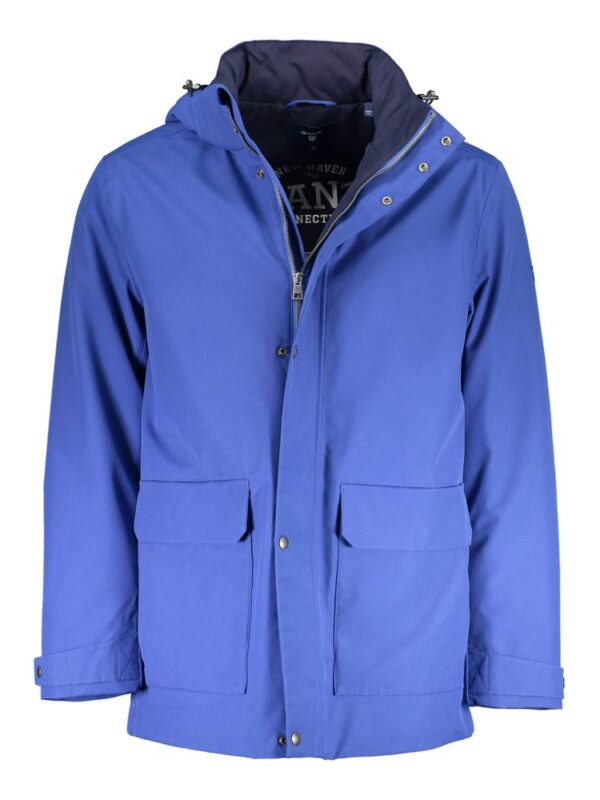 Gant Blue Cotton Men Jacket