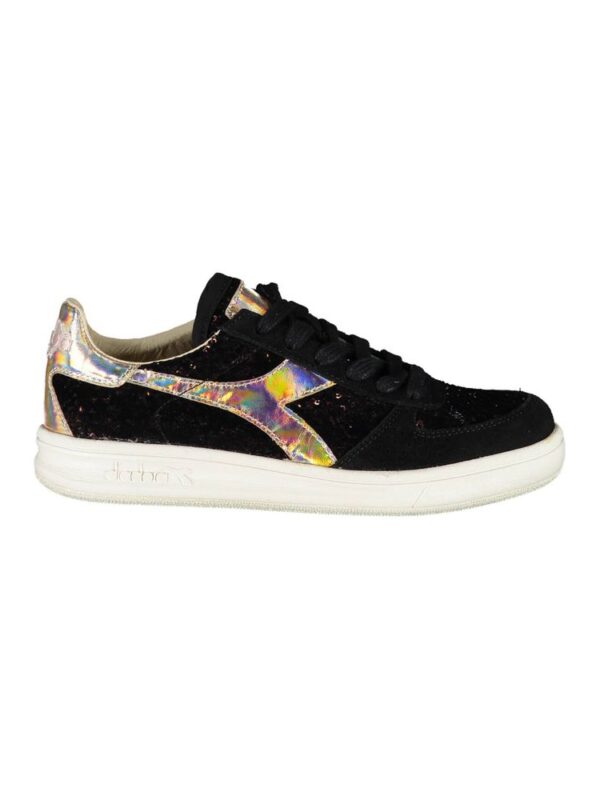 Diadora Black Leather Women Sneaker