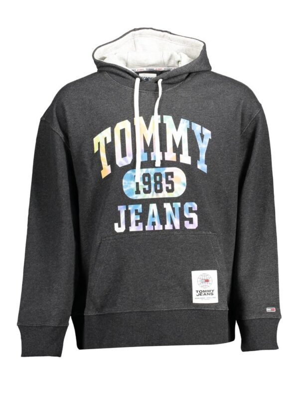 Tommy Hilfiger Black Cotton Mens Hoodie