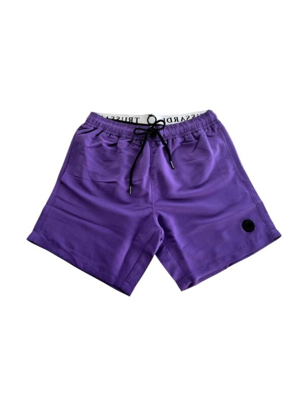 Trussardi Beachwear Purple Polyester Men's Swim Short