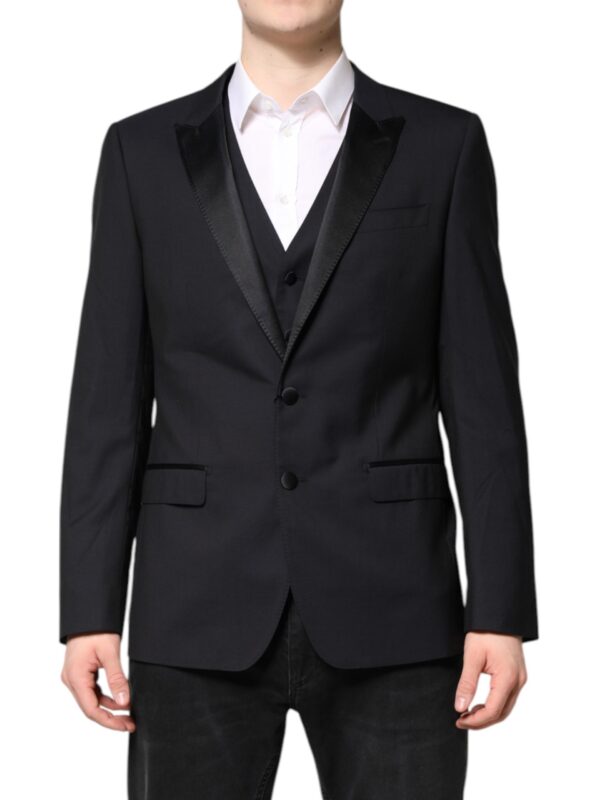 Dolce & Gabbana Dark Blue MARTINI Wool Suit 2 Piece Jacket