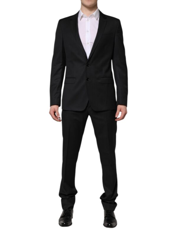 Dolce & Gabbana Dark Gray MARTINI 2 Pc Single Breasted Suit