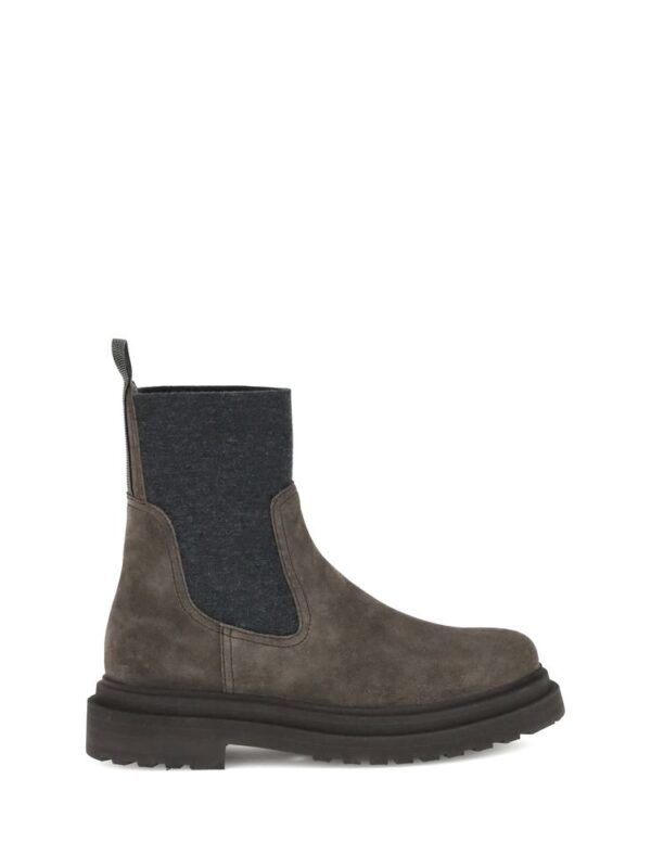 Brunello Cucinelli Suede Ankle Boots