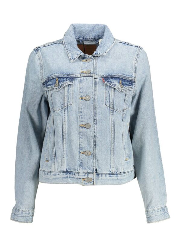 Levi's Light Blue Cotton Women Jacket