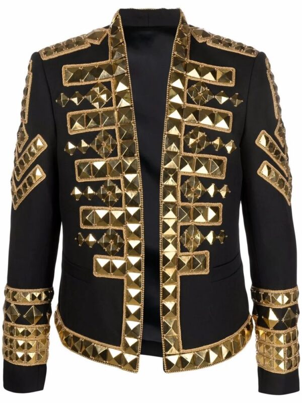 Balmain Black Acetate Men's Blazer