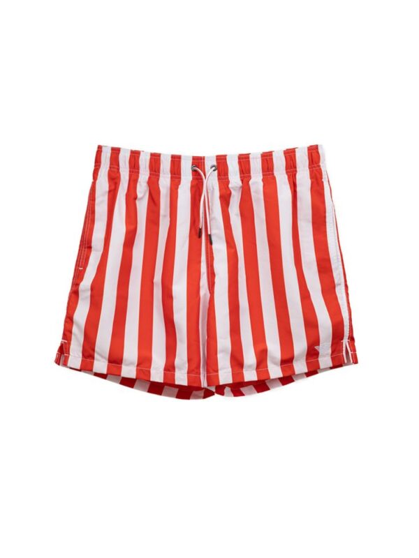 Emporio Armani Red Polyester Swim Short