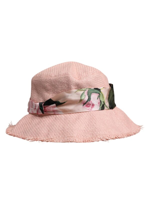 Dolce & Gabbana Pink Cotton Wide Brim Bucket Hat