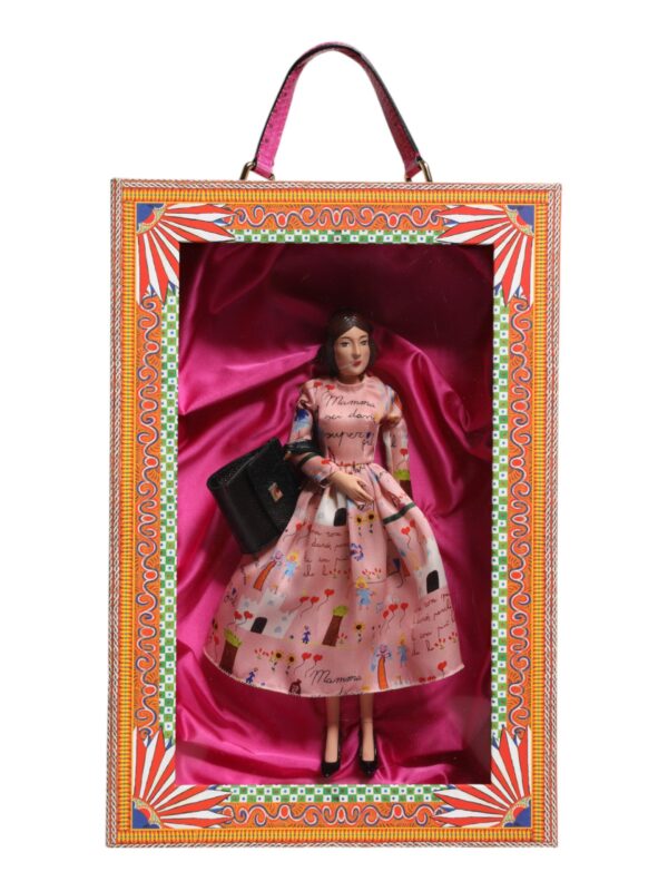 Dolce & Gabbana Pink Dress Ceramic Porcelain Fashion Leather Sicily Dolls