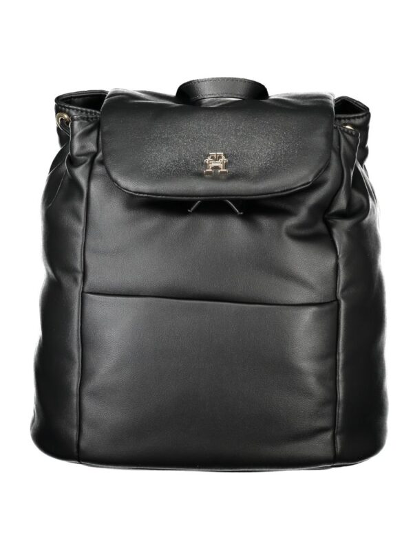 Tommy Hilfiger Black Polyester Women Backpack