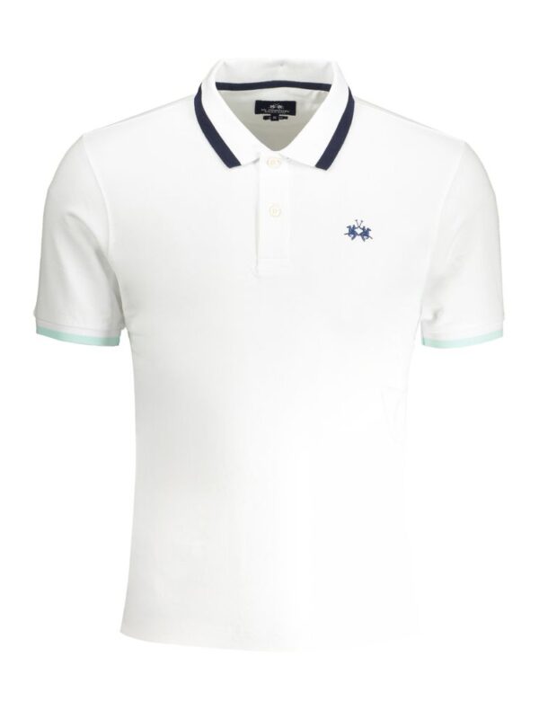 La Martina White Cotton Polo Shirt