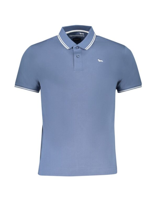 Harmont & Blaine Blue Cotton Polo Shirt