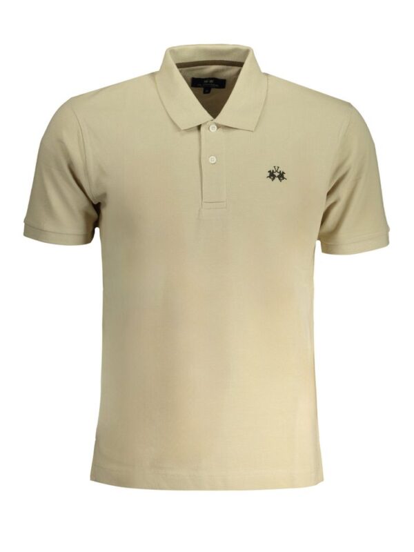 La Martina Beige Cotton Polo Shirt