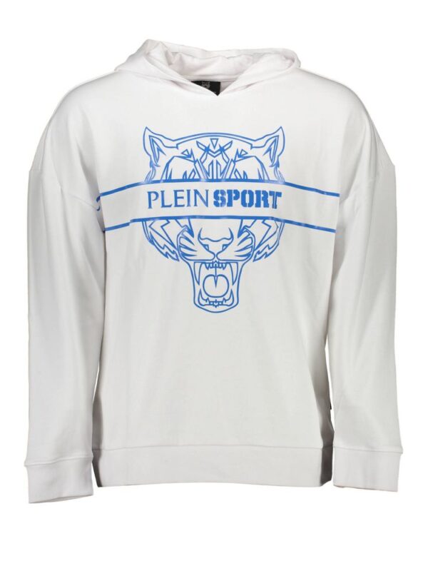 Plein Sport White Cotton Men Sweater