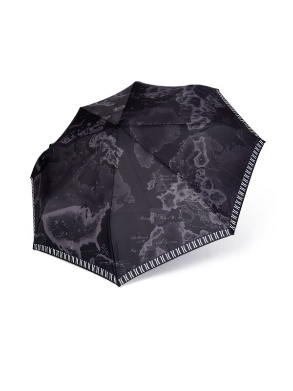 Alviero Martini Prima Classe Black Nylon Umbrella