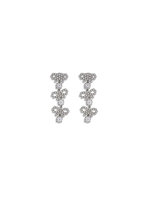 Self-Portrait Dangling Earrings with bows