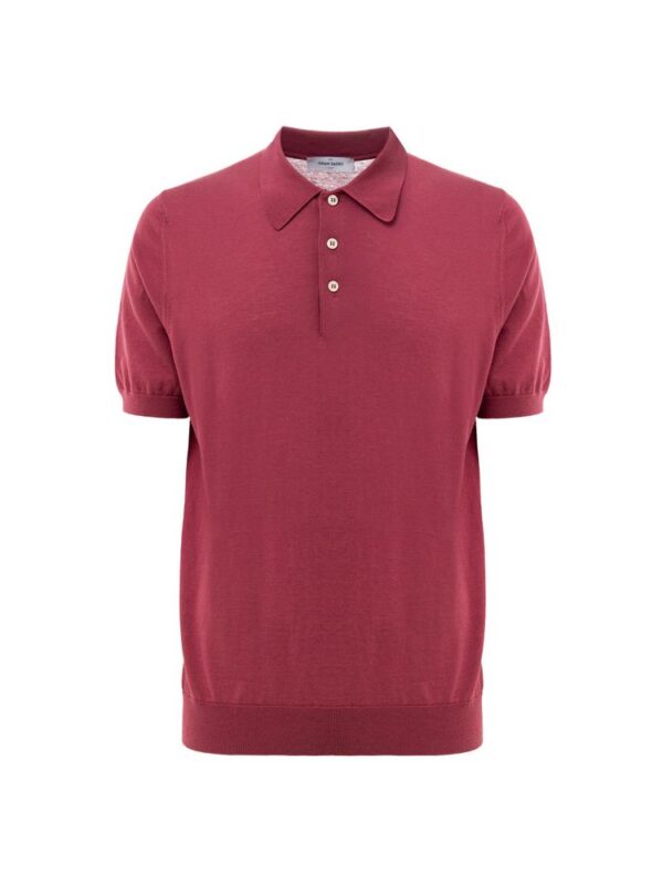 Gran Sasso Red Cotton Polo Shirt