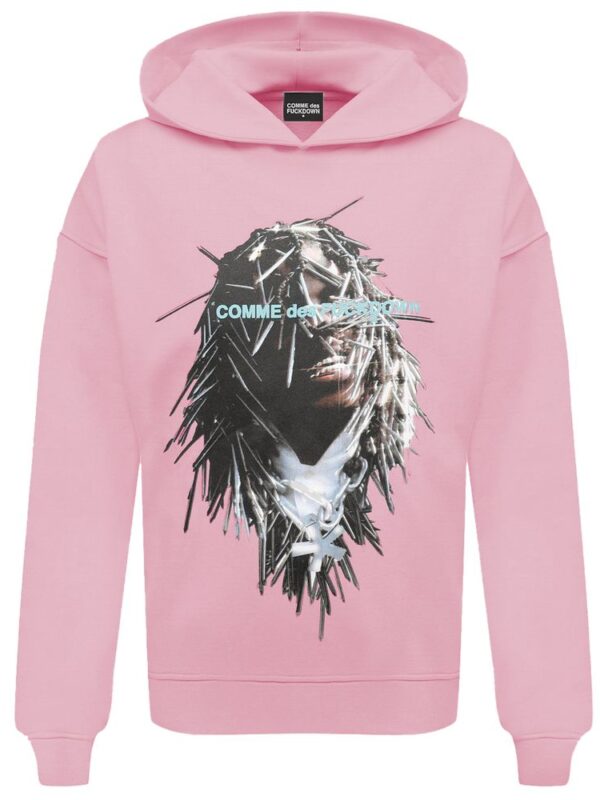 Comme Des Fuckdown Pink Cotton Sweater