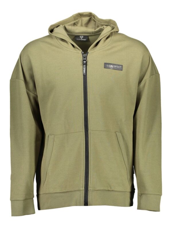 Plein Sport Green Cotton Sweater