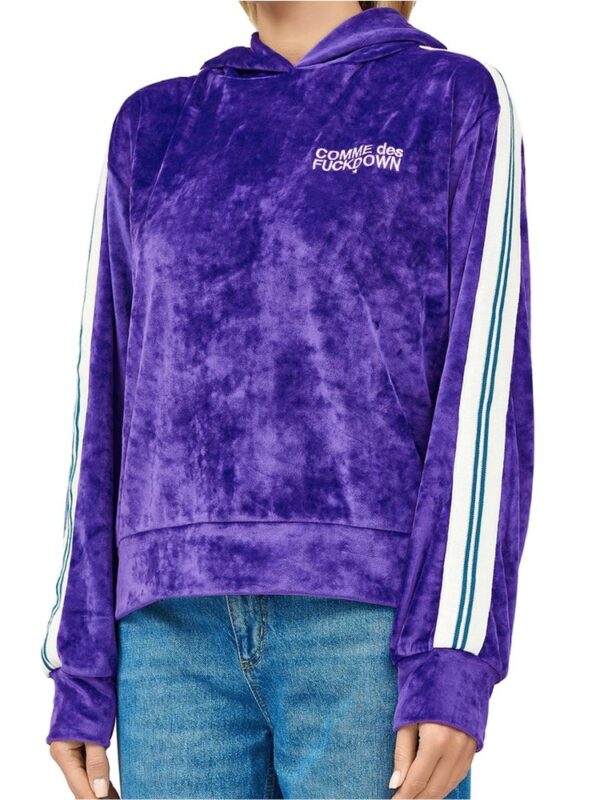 Comme Des Fuckdown Purple Polyester Sweater