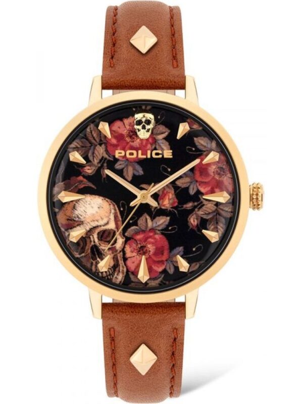 Police Brown Leather Watch