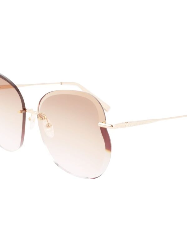 Longchamp Gold Metal Sunglasses