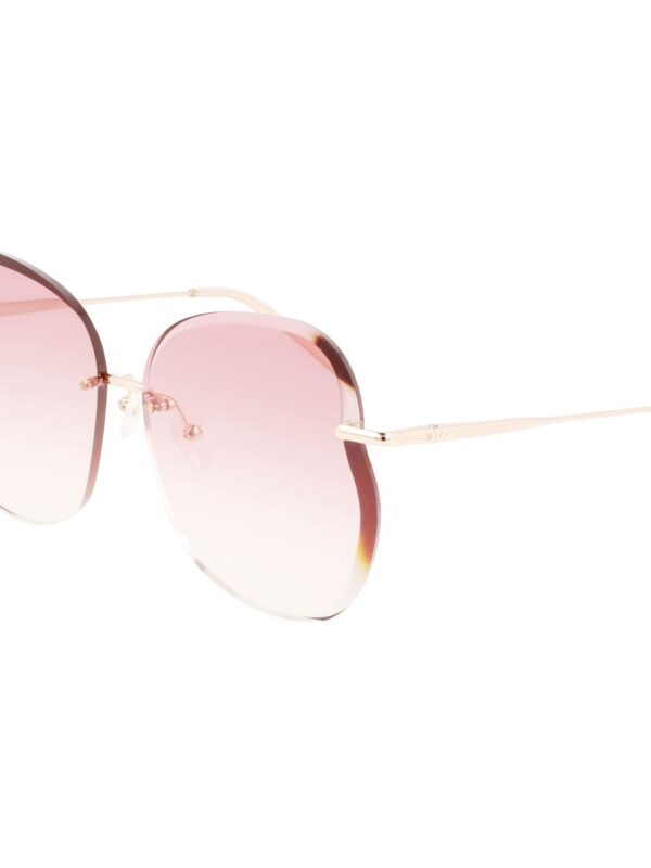Longchamp Rose Gold Metal Sunglasses