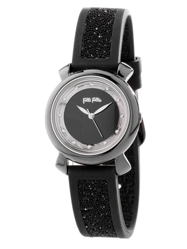 Folli Follie Black Plastic Watch
