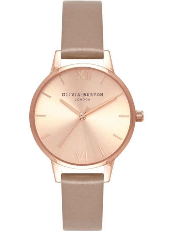 Olivia Burton Brown Artificial Leather Watch
